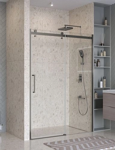 Душевая дверь BelBagno MARINO-2-BF-1-140-C-GM 140 см, профиль оружейная сталь, стекло прозрачное Душевая дверь BelBagno MARINO-2-BF-1-140-C-GM 140 см, профиль оружейная сталь, стекло прозрачное