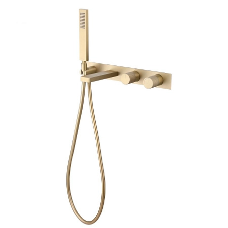 Смеситель для ванны ABBER Rund AF8730G скрытого монтажа, золото матовое