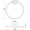 Полотенцедержатель Iddis Calipso кольцо CALSBO0i51 Полотенцедержатель Iddis Calipso кольцо CALSBO0i51