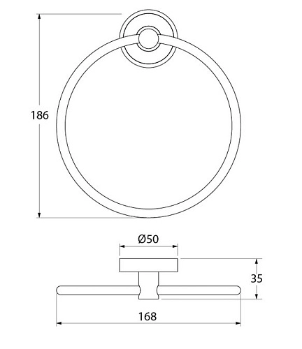 Полотенцедержатель Iddis Calipso кольцо CALSBO0i51 Полотенцедержатель Iddis Calipso кольцо CALSBO0i51