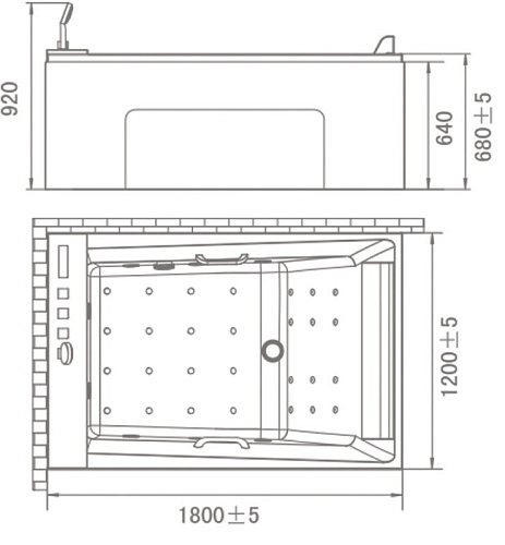 Акриловая ванна Orans OLS-BT65105R 180x120 см 65105R0 Акриловая ванна Orans OLS-BT65105R 180x120 см 65105R0