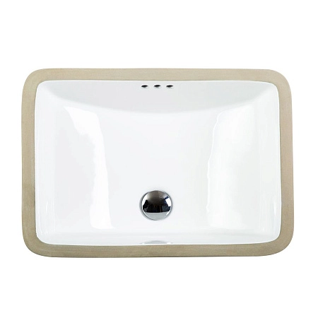 Раковина BelBagno BB1006 керамическая встраиваемая снизу 530x370 белый