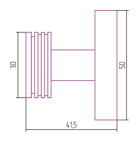 Крючок Сунержа Каньон настенная (L 50) 00-3005-0000 Без покрытия Крючок Сунержа Каньон настенная (L 50) 00-3005-0000 Без покрытия