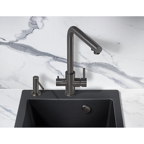 Смеситель для кухни Milacio Ultra ( MCU.553.GM ) вороненая сталь Смеситель для кухни Milacio Ultra ( MCU.553.GM ) вороненая сталь