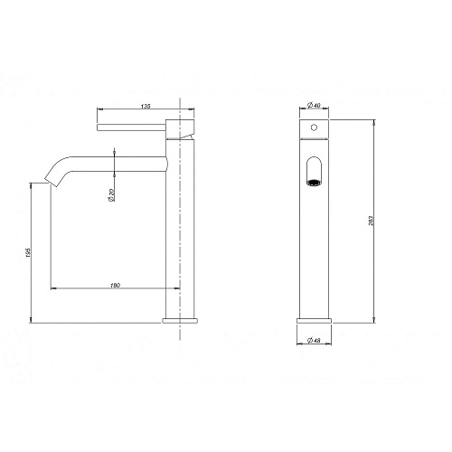 Смеситель для раковины Milacio Ultra ( MCU.551.MB ) черный матовый Смеситель для раковины Milacio Ultra ( MCU.551.MB ) черный матовый