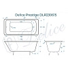 Ванна чугунная Delice Prestige 170х80 DLR230615 Ванна чугунная Delice Prestige 170х80 DLR230615
