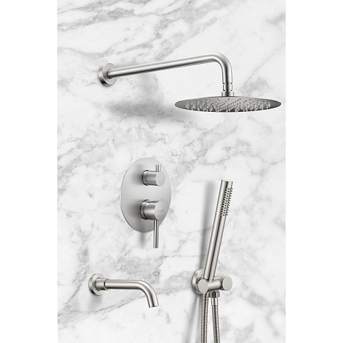 Душевая система Milacio Ultra MCU.150.SS встраиваемая, сталь нержавеющая Душевая система Milacio Ultra MCU.150.SS встраиваемая, сталь нержавеющая