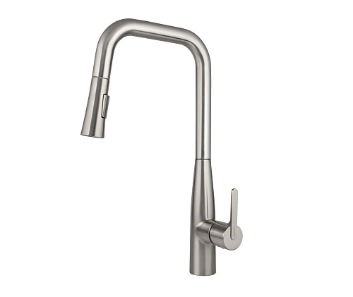 Смеситель для кухни Kaiser Claro с вытяжной лейкой Серебро 22144-5 Смеситель для кухни Kaiser Claro с вытяжной лейкой Серебро 22144-5