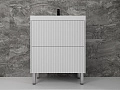 Тумба под раковину Style Line Стокгольм 70, Classic 70 белый рифленый софт, PUSH напольная ЛС-00002334 Тумба под раковину Style Line Стокгольм 70, Classic 70 белый рифленый софт, PUSH напольная ЛС-00002334