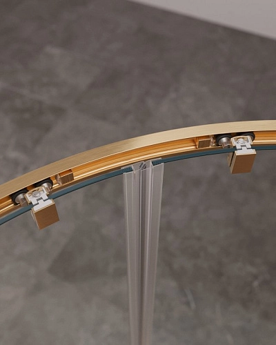 Душевой уголок CEZARES MOLVENO-R-22-100+30-C-BORO-IV цвет профиля брашированное золото стекло прозрачное 1300x1300 мм Душевой уголок CEZARES MOLVENO-R-22-100+30-C-BORO-IV цвет профиля брашированное золото стекло прозрачное 1300x1300 мм