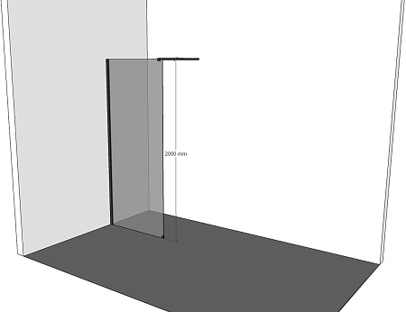 Душевая перегородка Allen Brau Infinity 1 100 3.21017.60 медь брашированная
