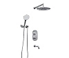 Душевая система WasserKRAFT A174819 Thermo встраиваемая хром