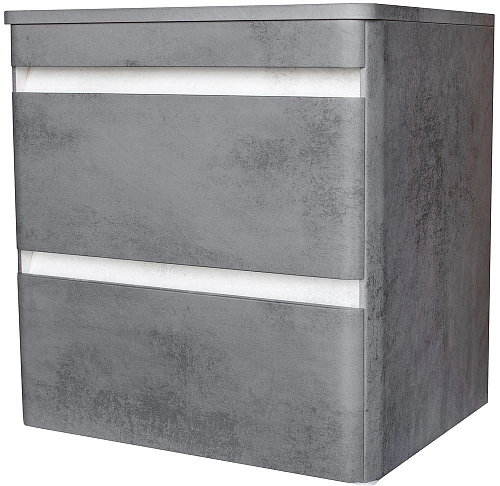 Тумба под раковину Style Line Атлантика 80, Люкс бетон темный, (2 ящ.), со столешницей МДФ, PLUS СС-00002283 Тумба под раковину Style Line Атлантика 80, Люкс бетон темный, (2 ящ.), со столешницей МДФ, PLUS СС-00002283