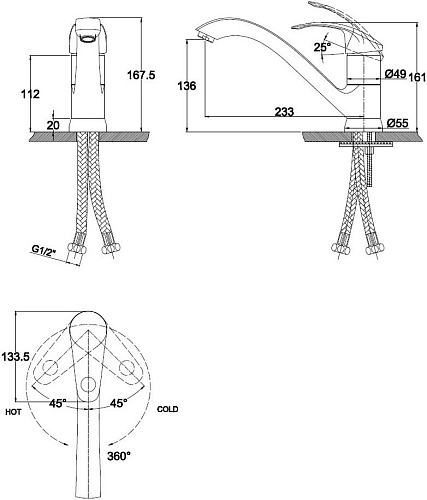 Смеситель для кухни Kaiser Classic 16033 Смеситель для кухни Kaiser Classic 16033