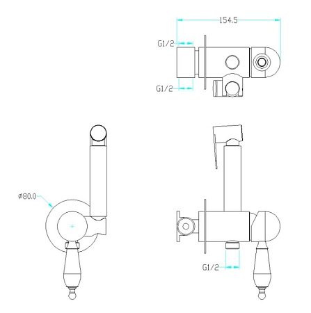 Гигиенический душ Boheme BRILLANTE 436