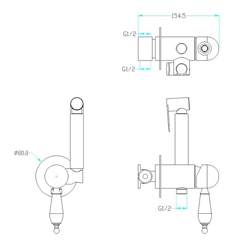 Гигиенический душ Boheme MEDICI 434 Гигиенический душ Boheme MEDICI 434