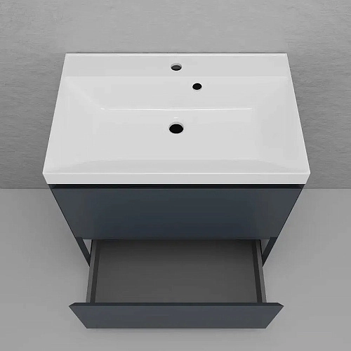 Тумба под раковину Style Line Манхэттен 70 см ЛС-00002375 напольная, графит Тумба под раковину Style Line Манхэттен 70 см ЛС-00002375 напольная, графит