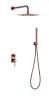 Душевая система Boheme Uno 464-CB Copper Brushed