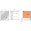 Зеркальный шкаф Style Line КВАРТЕТ 70x80 с подсветкой, сенсор на зеркале СС-00002381 Зеркальный шкаф Style Line КВАРТЕТ 70x80 с подсветкой, сенсор на зеркале СС-00002381