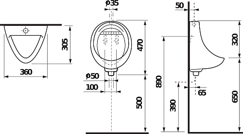 Писсуар Jika Korint без сенсорного датчика 8.4410.0.000.440.1 Писсуар Jika Korint без сенсорного датчика 8.4410.0.000.440.1