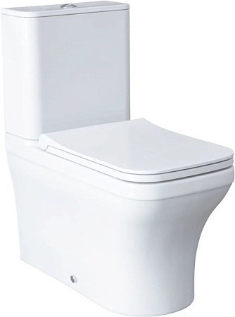 Чаша напольного унитаза Allen Brau Infinity 4.21012.20 с крышкой, белый глянец