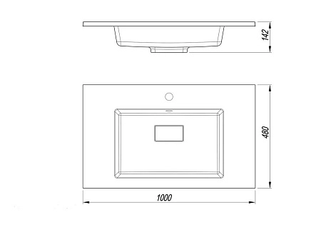 Раковина Style Line LINE 1000x480 СС-00002458 кварц, серый шелк Раковина Style Line LINE 1000x480 СС-00002458 кварц, серый шелк