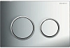 Клавиша смыва Geberit 115.085.KH.1 Omega 20 пластик, цвет хром глянец/хром матовый