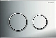 Клавиша смыва Geberit 115.085.KH.1 Omega 20 пластик, цвет хром глянец/хром матовый Клавиша смыва Geberit 115.085.KH.1 Omega 20 пластик, цвет хром глянец/хром матовый
