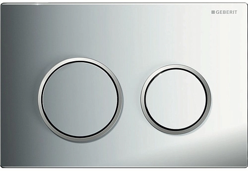 Клавиша смыва Geberit 115.085.KH.1 Omega 20 пластик, цвет хром глянец/хром матовый Клавиша смыва Geberit 115.085.KH.1 Omega 20 пластик, цвет хром глянец/хром матовый