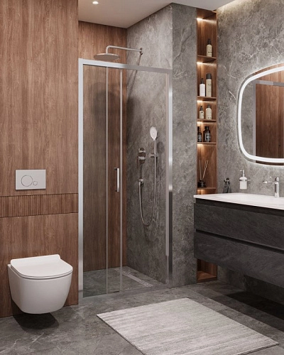 Душевая дверь CEZARES MOLVENO-BF-3-90-C-Cr-IV цвет профиля хром стекло прозрачное Душевая дверь CEZARES MOLVENO-BF-3-90-C-Cr-IV цвет профиля хром стекло прозрачное