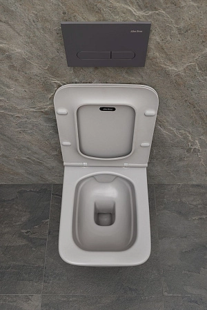 Унитаз подвесной Allen Brau Liberty 4.33007.AN с крышкой, антрацит