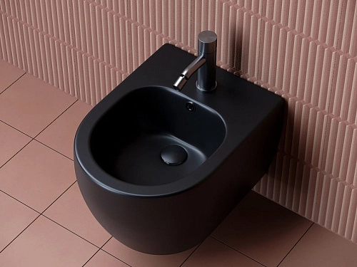 Биде подвесное Ceramica Nova PLAY CN3002MB черный матовый Биде подвесное Ceramica Nova PLAY CN3002MB черный матовый