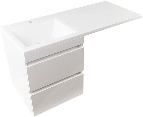 Тумба под раковину Style Line Даллас 115, люкс PLUS, белый СС-00000651 Тумба под раковину Style Line Даллас 115, люкс PLUS, белый СС-00000651