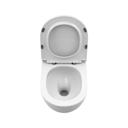 Унитаз подвесной BelBagno UNO-TOR BB5177CH-TOR/SC безободковый c сиденьем Унитаз подвесной BelBagno UNO-TOR BB5177CH-TOR/SC безободковый c сиденьем