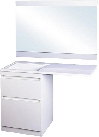 Тумба под раковину Style Line Даллас 110, Люкс белая, PLUS СС-00000438 Тумба под раковину Style Line Даллас 110, Люкс белая, PLUS СС-00000438