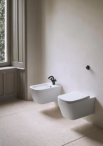 Биде подвесное GSI NUBES белый матовый (9665109) Биде подвесное GSI NUBES белый матовый (9665109)