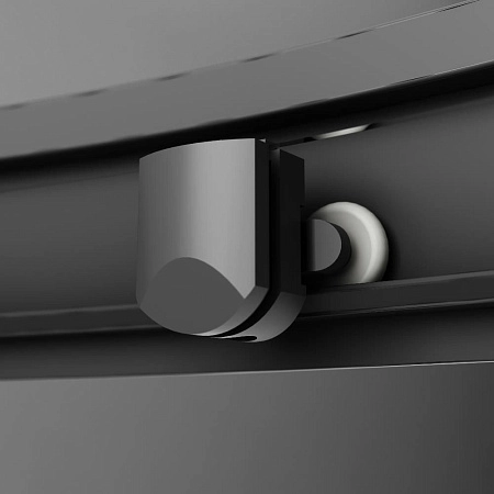 Душевой уголок AM.PM Gem W90G-401-100BT четверть круга 100x100 стекло прозрачное, профиль черный матовый