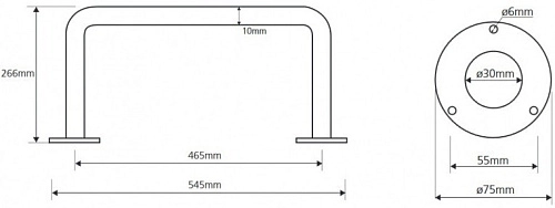 Поручень Bemeta HELP program 301102124 Поручень Bemeta HELP program 301102124