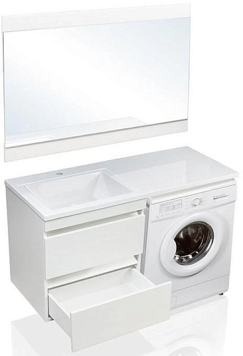 Тумба под раковину Style Line Даллас 120 люкс PLUS эмаль белый СС-00002351 Тумба под раковину Style Line Даллас 120 люкс PLUS эмаль белый СС-00002351