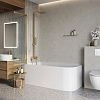 Шторка на ванну BelBagno LUCE-VF-11-100/145-C-ORO 100 см, профиль золото, стекло прозрачное Шторка на ванну BelBagno LUCE-VF-11-100/145-C-ORO 100 см, профиль золото, стекло прозрачное