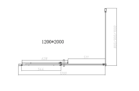 Душевой уголок Vincea Dice VSR-4D1012CLGM, 1200x1000, вороненая сталь, стекло прозрачное