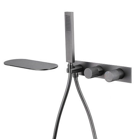 Смеситель для ванны ABBER Rund AF8731NG скрытого монтажа, никель