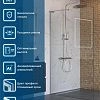 Душевая перегородка BelBagno UNO-L-1-TB-110-C-Cr 110 см, профиль хром, стекло прозрачное Душевая перегородка BelBagno UNO-L-1-TB-110-C-Cr 110 см, профиль хром, стекло прозрачное
