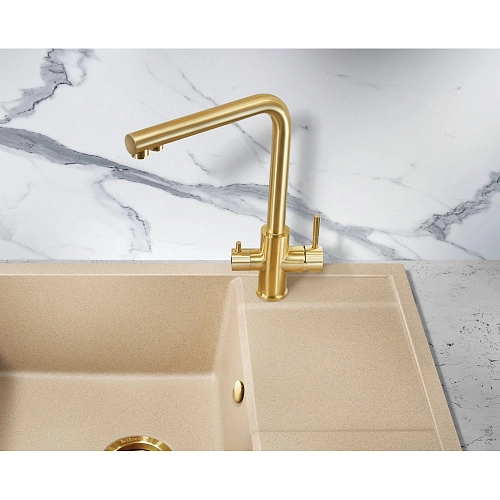 Смеситель для кухни Milacio Ultra ( MCU.553.GD ) золото Смеситель для кухни Milacio Ultra ( MCU.553.GD ) золото