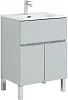 Тумба под раковину Aquanet Алвита New 60 1 ящик, 2 дверцы, серый 00277548