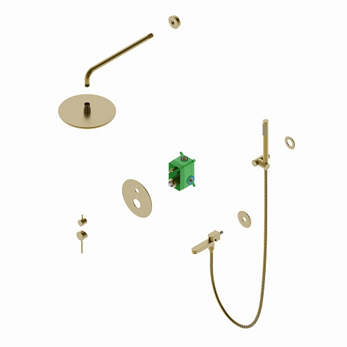 Душевая система Timo Saona SX-2379/17SM встраиваемая золото матовое Душевая система Timo Saona SX-2379/17SM встраиваемая золото матовое