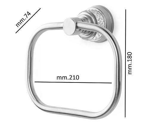 Полотенцедержатель Boheme AURA Chrome 10245-CR Полотенцедержатель Boheme AURA Chrome 10245-CR