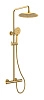 Душевая система Kaiser Serio с термостатом шлифованное золото 05577-3 Душевая система Kaiser Serio с термостатом шлифованное золото 05577-3