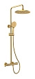 Душевая система Kaiser Serio с термостатом шлифованное золото 05577-3 Душевая система Kaiser Serio с термостатом шлифованное золото 05577-3
