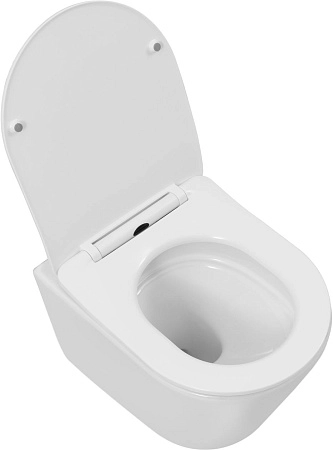 Унитаз подвесной Aquanet Atago 3.0 Tornado 00348006 с сиденьем, белый